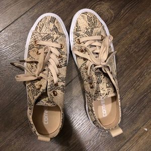 Nude leather animal leopard converse sneaker 8